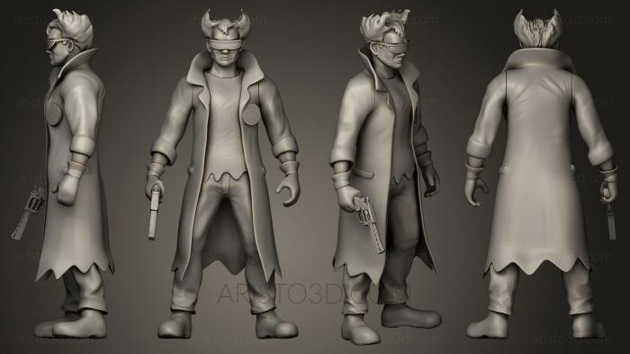 Figurines heroes, monsters and demons (STKM_0321) 3D model for CNC machine